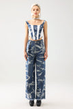 kamames Gwen Printed Denim Set