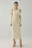 kamames Hazada Knitted Dress - White