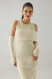 kamames Hazada Knitted Dress - White