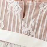 Kamames Lace High-low Sexy Summer Dress White Straps Belt Tied Women Dress D-ring Holiday Chic Ladies Party Dresses