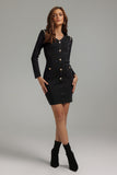 kamames Hedit V-Neck Knitted Mini Dress