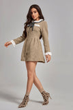 kamames Irene Princess Style Tweed Mini Dress