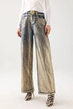 kamames Jacaze Metallic Print Jeans