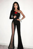 Kamames Kanye One Shoulder Diamond Jumpsuit