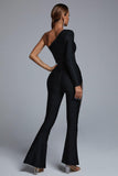 Kamames Kanye One Shoulder Diamond Jumpsuit