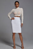 kamames Kiana Pearl Long Sleeve Set - White