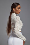 kamames Kiana Pearl Long Sleeve Set - White