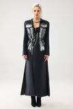 kamames Kimmi Metallic Print Coat