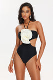 kamames Kiwis Flower Halter Swimsuit