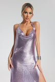 kamames Kyla Metallic Mesh Dress