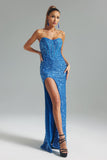 kamames Laurie Strapless Sequins Maxi Dress