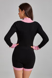 kamames Linda Contrast Color Short Jumpsuit