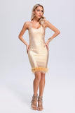 kamames Lune Feather Bandage Dress