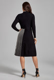 kamames Mabel Pleated Sweater Midi Dress