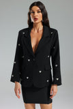 Kamames Michelle Heart Beading Blazer