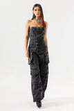 kamames Minon Tube Denim Jumpsuit