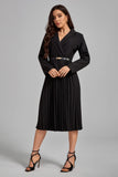 kamames Natalie Pleated Blazer Midi Dress