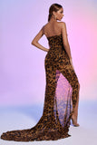 kamames Nava Leopard Mesh Maxi Dress