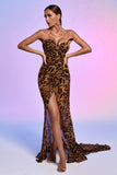 kamames Nava Leopard Mesh Maxi Dress