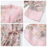 New new Chinese style bead embroidery heavy industry sequins thin coat light luxury celebrity temperament top M4105