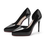 2025 1088-K side empty high-heeled sandals women's 2025 new waterproof table not tired feet single shoes pointed stiletto high heels