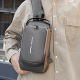 2025 Breast bag men's fashion function wind code lock anti-theft leisure travel messenger bag light travel chest bag messenger backpack