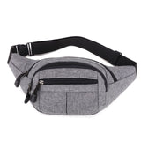 KAMAMES Multi-Functional Waist Bag Men's Canvas Exercise Running Clothes Mobile Phone Belt Bag Female Small Work Site Waterproof and Hard-Wearing