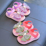 KAMAMES Girls' Sandals Summer  New Fashionable Stylish Children's Soft Soled Princess Shoes Children's Non-Slip Girls' Beach Shoes