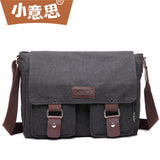 KAMAMES Cross-Border Supply Canvas Bag Men's Shoulder Bag Messenger Bag Casual Student Schoolbag Messenger Bag Factory Wholesale Hot Sale