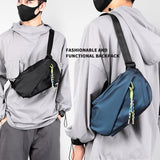 KAMAMES Men's Bag New Trend Leisure Commute Men's Chest Bag Wholesale Simple and Portable Shoulder Bag Fashion Functional Messenger Bag