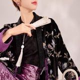 Guofeng women's clothing  new winter high-end bead embroidery light luxury craft design cotton jacket MX054