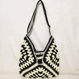 KAMAMES Summer New Woven Bag Adjustable Shoulder Strap Crossbody Straw Bag