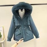 Pie overcome women's velvet thickened jacket 2023 winter new Korean version small padded jacket down padded jacket padded jacket