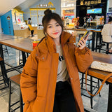 cross-border supply thickened down cotton clothes women's winter 2024 extended loose cotton coat