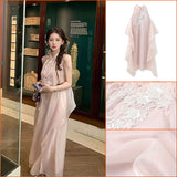 National style embroidered dress summer new light and thin fairy temperament skirt light luxury high-end new Chinese long dress M5114