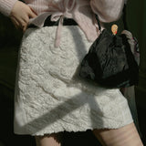 2025 Exquisite heavy industry,  retro romantic three-dimensional relief disc flower lace splicing skirt, new autumn and winter models