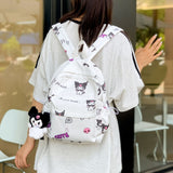 Summer New Schoolbag Sanrio Small Nylon Backpack Cute Cartoon Clow M Backpack Sweet Doll Bag