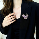 2025 Dripping oil light luxury butterfly brooch retro natural pearl insect animal corsage women's premium coat suit accessories