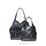Fashion mini portable shoulder bag bucket bag original popular new diamond bag mirror geometric diamond hand bag