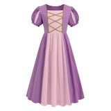 Kamames  European and American Princess Style Knitted Dress Long Princess Dress Beier Princess Cinderella Girl Princess Dress Snow White outside