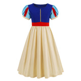 Kamames  European and American Princess Style Knitted Dress Long Princess Dress Beier Princess Cinderella Girl Princess Dress Snow White outside