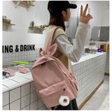 Cute Schoolbag Women's Korean-Style High School Student Soft Girl Junior High School Student Primary School Student Large Capacity Leisure Travel Backpack