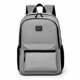 2025 Customized men's and women's backpacks start school, new junior and high school student schoolbags, simple solid color Korean version, small fresh backpacks