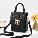 KAMAMES New Mini Handbag Fashion Luxury Ornament Crossbody One Shoulder Phone Bag Retro Fingerprint Small Square Bag Bags