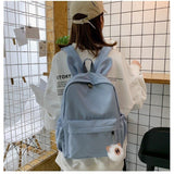 Cute Schoolbag Women's Korean-Style High School Student Soft Girl Junior High School Student Primary School Student Large Capacity Leisure Travel Backpack