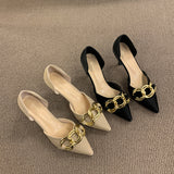 2025  Single shoes women's 2025 spring new women's shoes design sense niche bridesmaid shoes wedding shoes  pointed stiletto high heels
