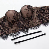 Spring new lace sling  beauty back wrap chest anti-light adjustable small vest gathered with steel ring tube top