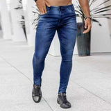2025 2025 Express new denim men's pants New ins trend black slim-fitting high-waisted denim pants men