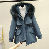 2024 Winter New Pie Overcomes Women's Short Korean Version Loose Large Size Down Cotton Jacket Fleece Thickened Cotton Jacket