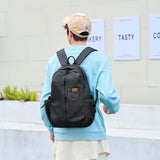 2025 New stylish and simple backpack large-capacity commuter travel portable men's and women's denim backpack